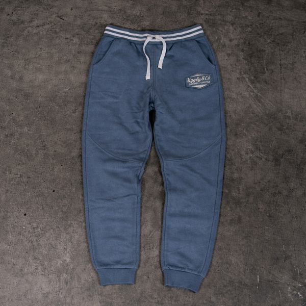 Vintage Steel Blue Diamond Heavyweight Joggers