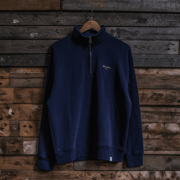 Navy Union Jack Quater-Zip
