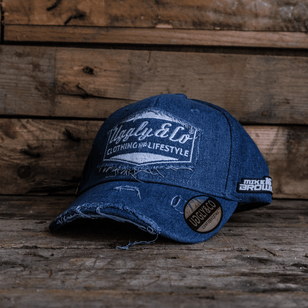 Vintage Denim Diamond Baseball Cap