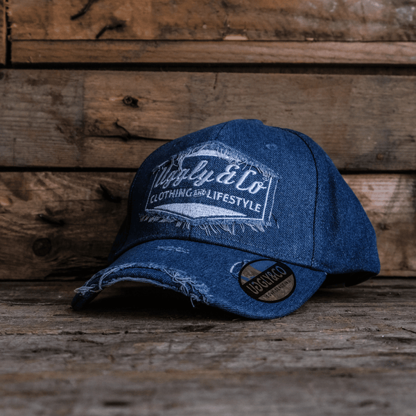 Vintage Denim Diamond Baseball Cap