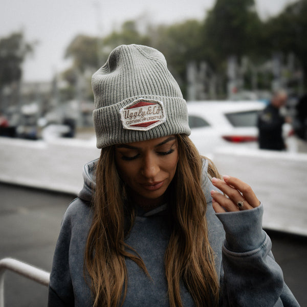 Grey Diamond Beanie