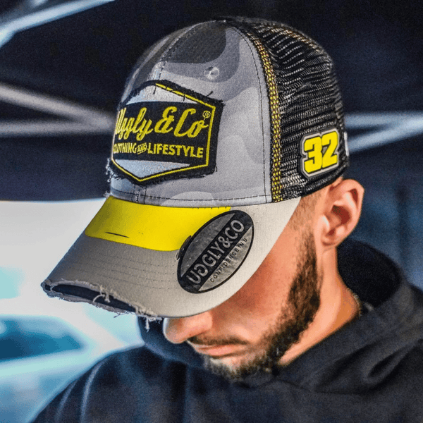 Two Stroke Smoker Grey Trucker Cap