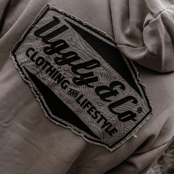 Beige Surf Diamond Hoodie