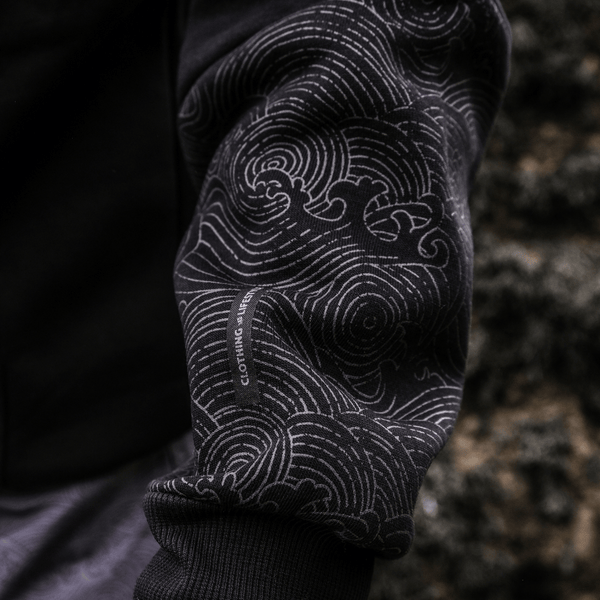 Black Surf Diamond Hoodie