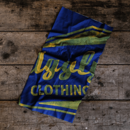 Blue & Yellow Diamond, Motorcycle Bandana