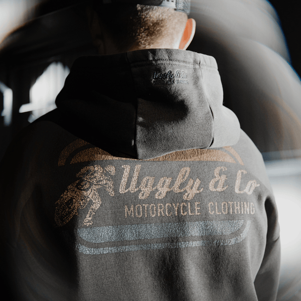 Olive Flat Track Hoodie