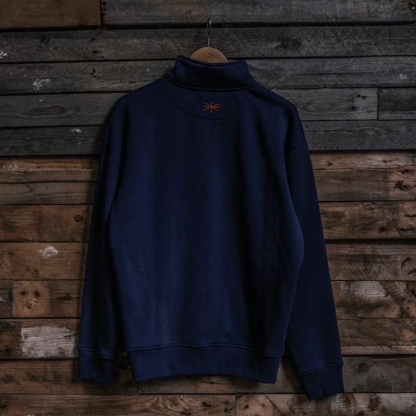 Navy Union Jack Quater-Zip