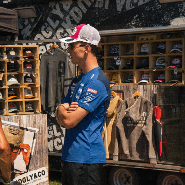 Pink & White Diamond Trucker Hat x Bradley Ray #28