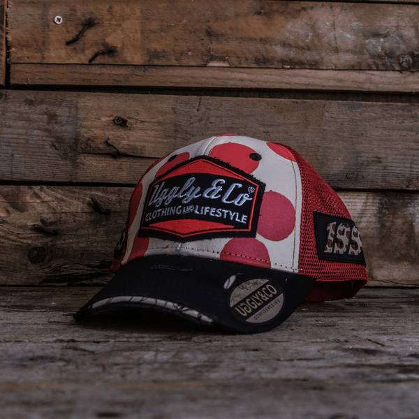 Polka Dot Diamond Trucker Hat