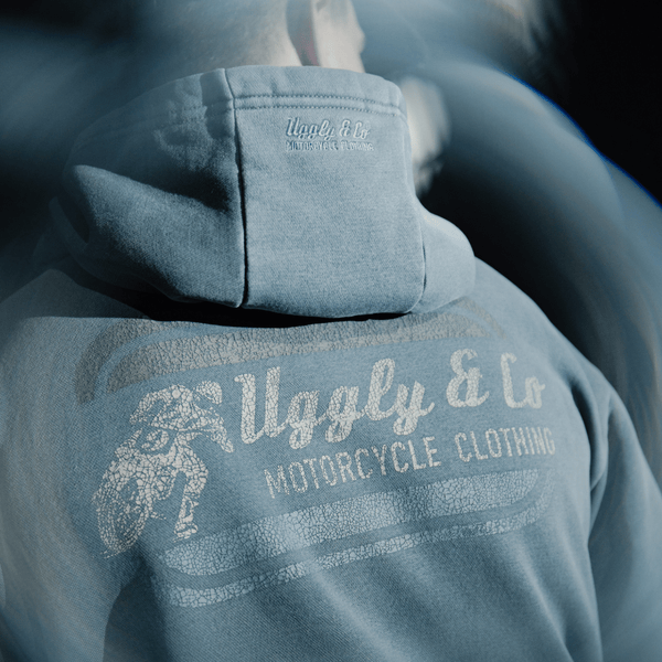 Blue Flattrack Hoodie