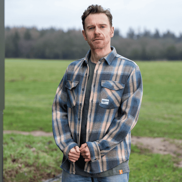 Denim Green & Cream Flannel Shirt