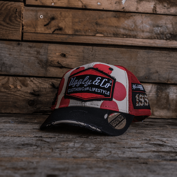 Polka Dot Diamond Trucker Hat