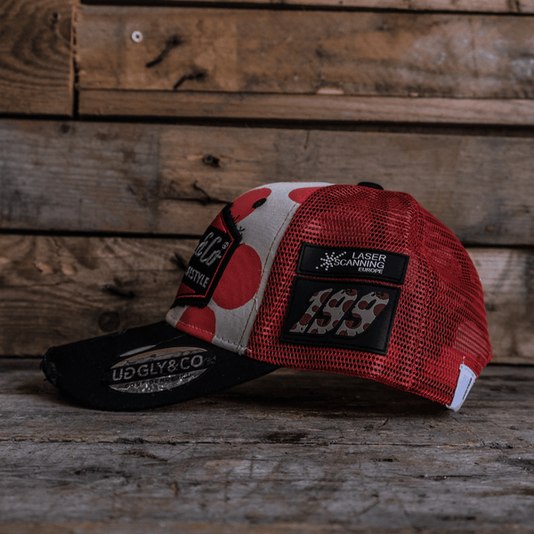 Polka Dot Diamond Trucker Hat
