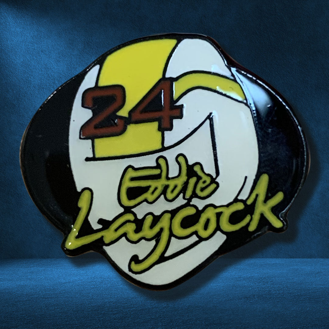 Eddie Laycock Pin Badge – Road Racing Ireland